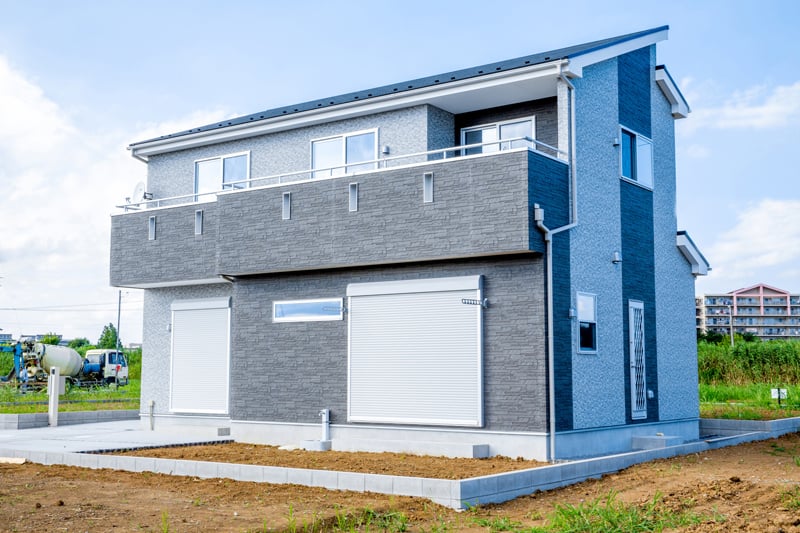 新築住宅の施工後 新築住宅の施工後